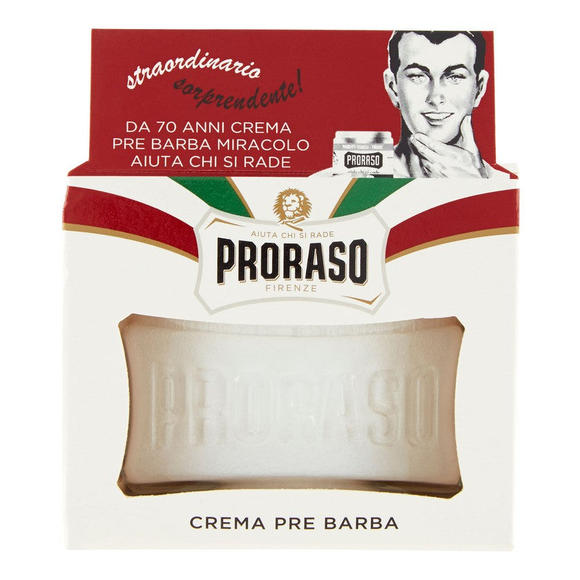 Proraso Valkoinen parranajon esivoide herkälle iholle 100 ml