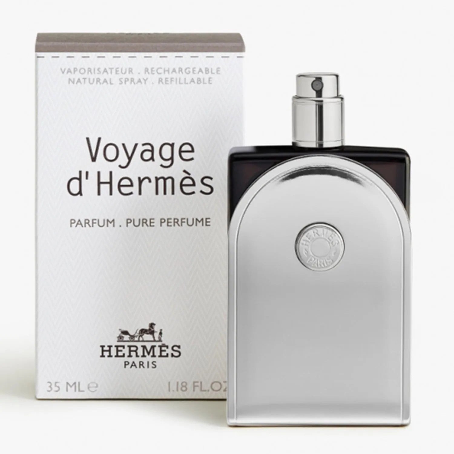 Hermès Hermes Voyage D'hermes uudelleentäytettävä puhdas hajuvesi 35 ml
