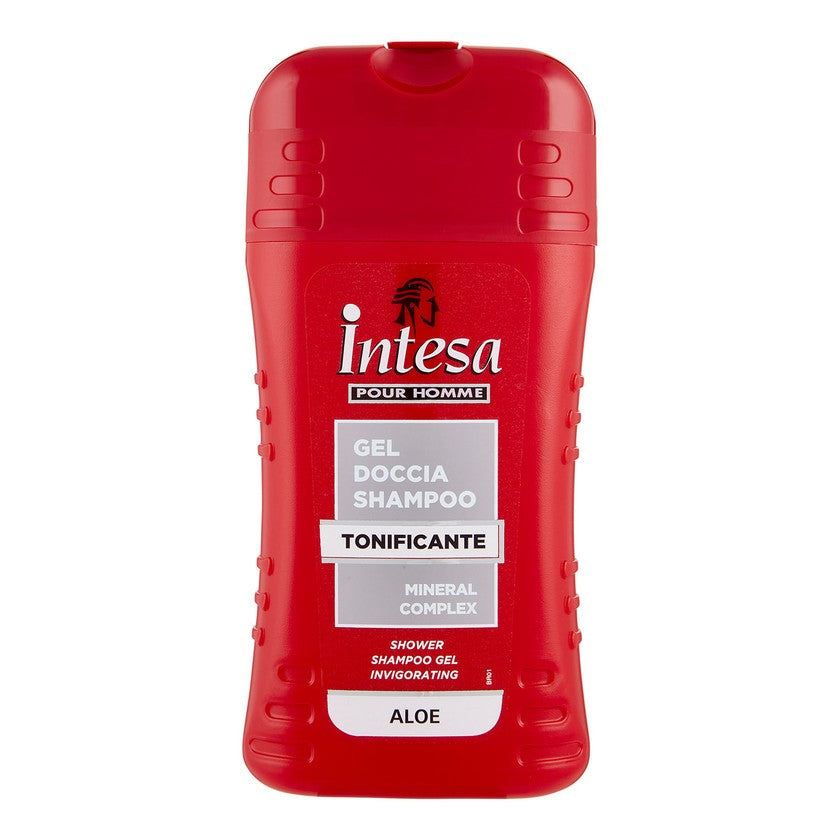 Intesa Miehille, Virkistävä Suihkugeeli-Shampoo Aloe Veralla 250 ml