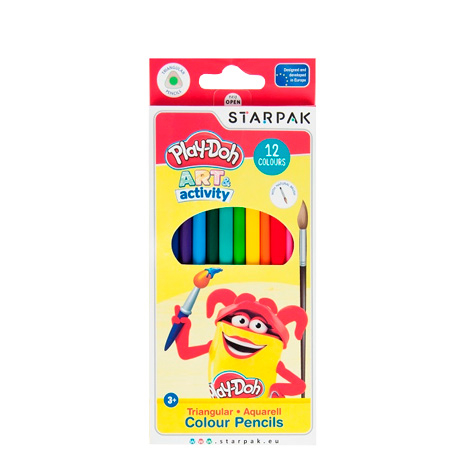 Play-Doh akvarellivärikynä - 12 väriä