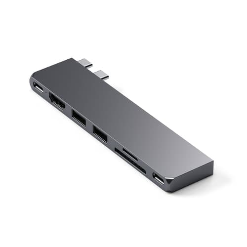 Satechi St-hucphsm Kannettavien Tietokoneiden Telakka Ja Porttitoistin Telakointi Usb 3.2 Gen 2 (3.1 Gen 2) Type-c Harmaa Usb-c 3.2 Gen 2 (3.1 Gen 2)