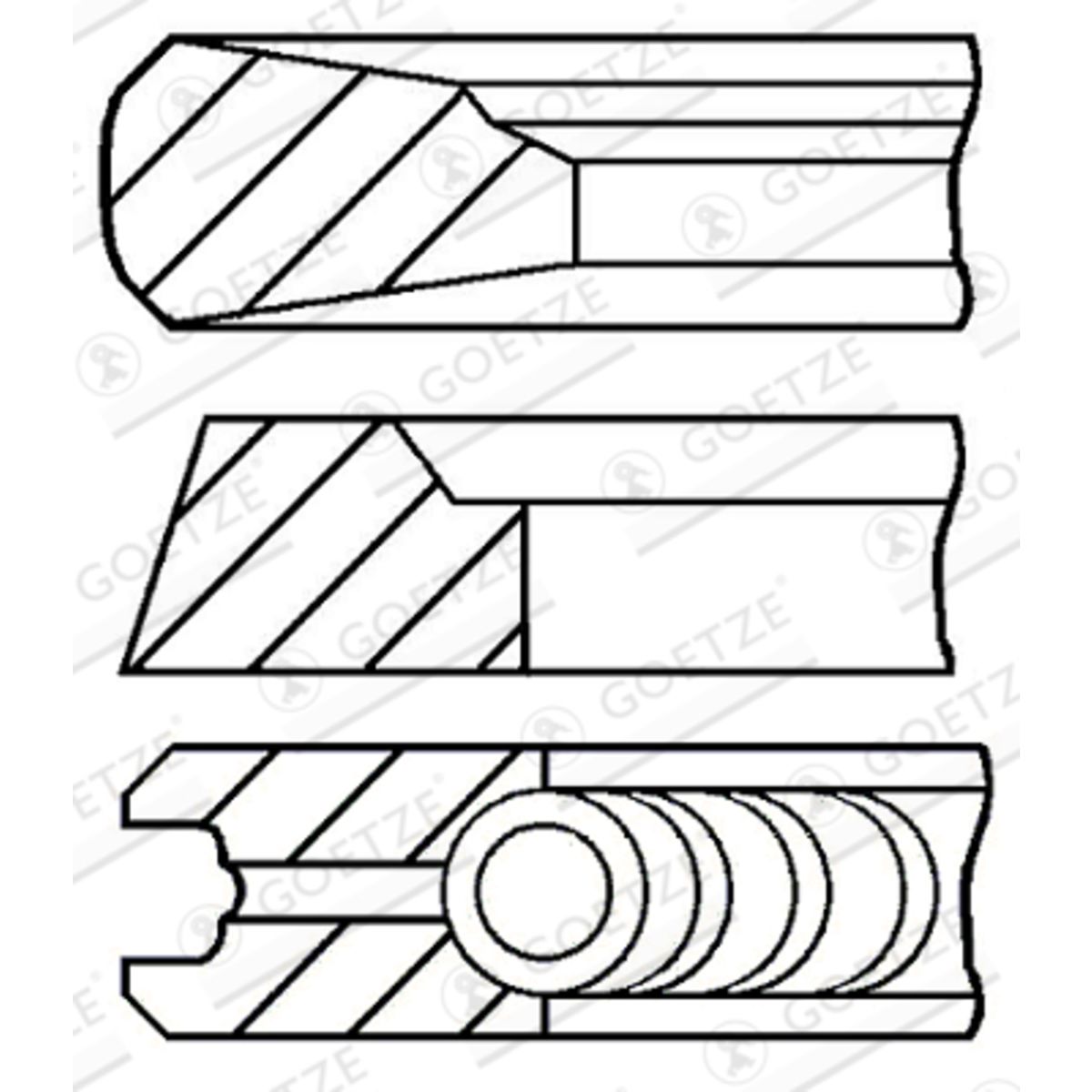 Männänrengassarja GOETZE ENGINE 08-143600-00