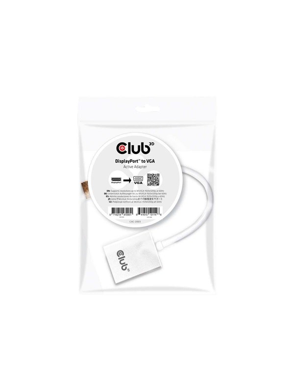 CLUB3D Displayport to VGA Active Adapter