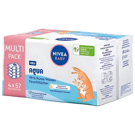 Nivea Baby 99% Vauvapyyhkeet – 4x57 kpl