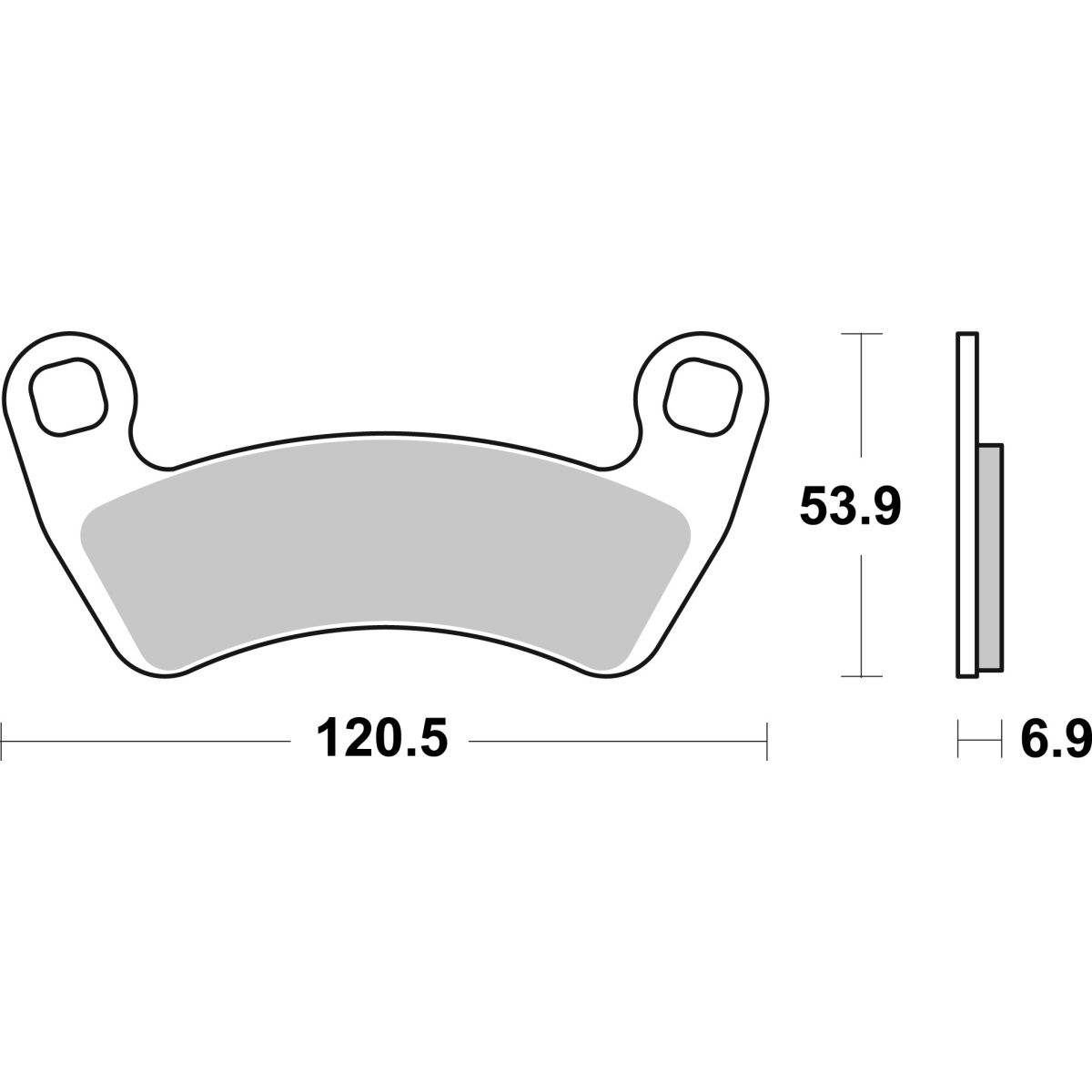 Jarrupalat, levyjarru BREMBO 07PO17SD