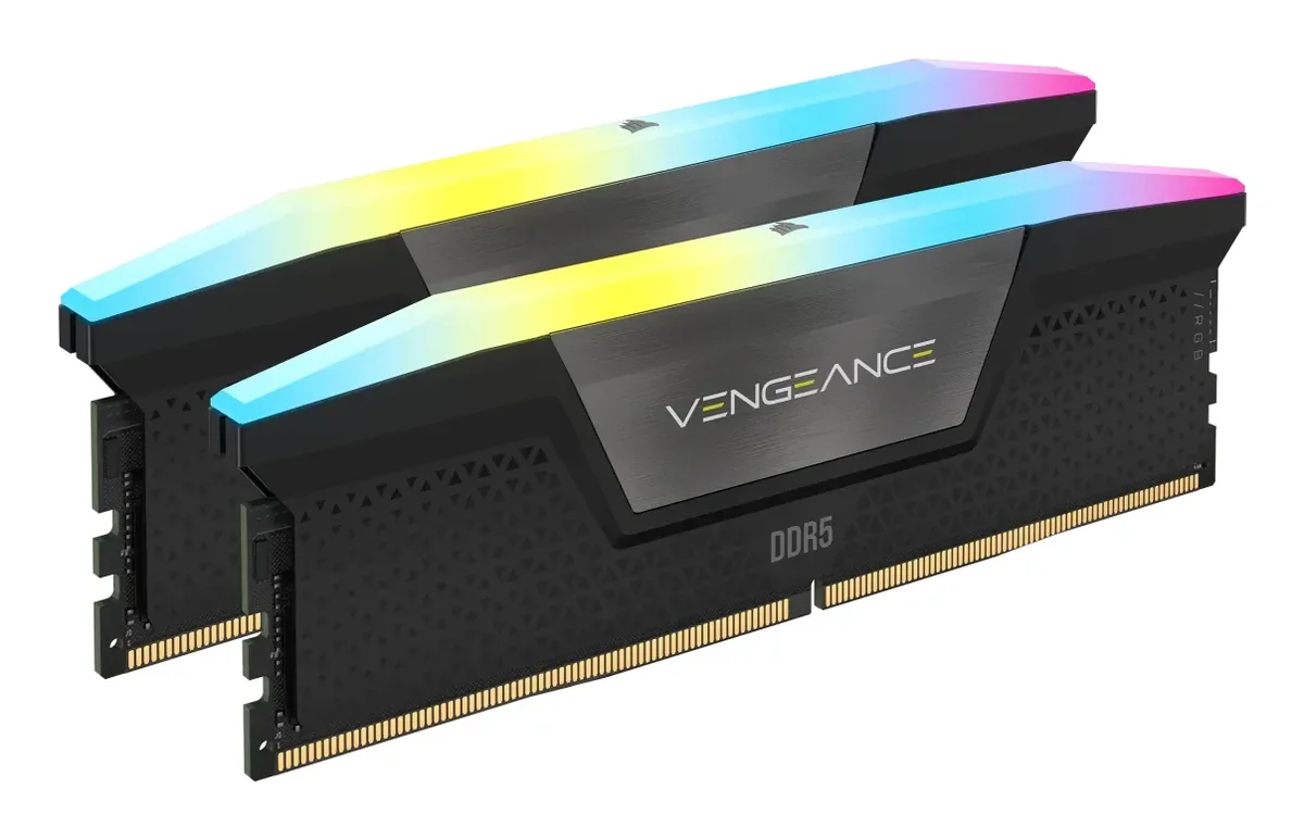 Corsair Vengeance RGB DDR5-6400 - 32GB - CL36 - Dual Channel (2 pcs) - AMD EXPO - Harmaa RGB:lla