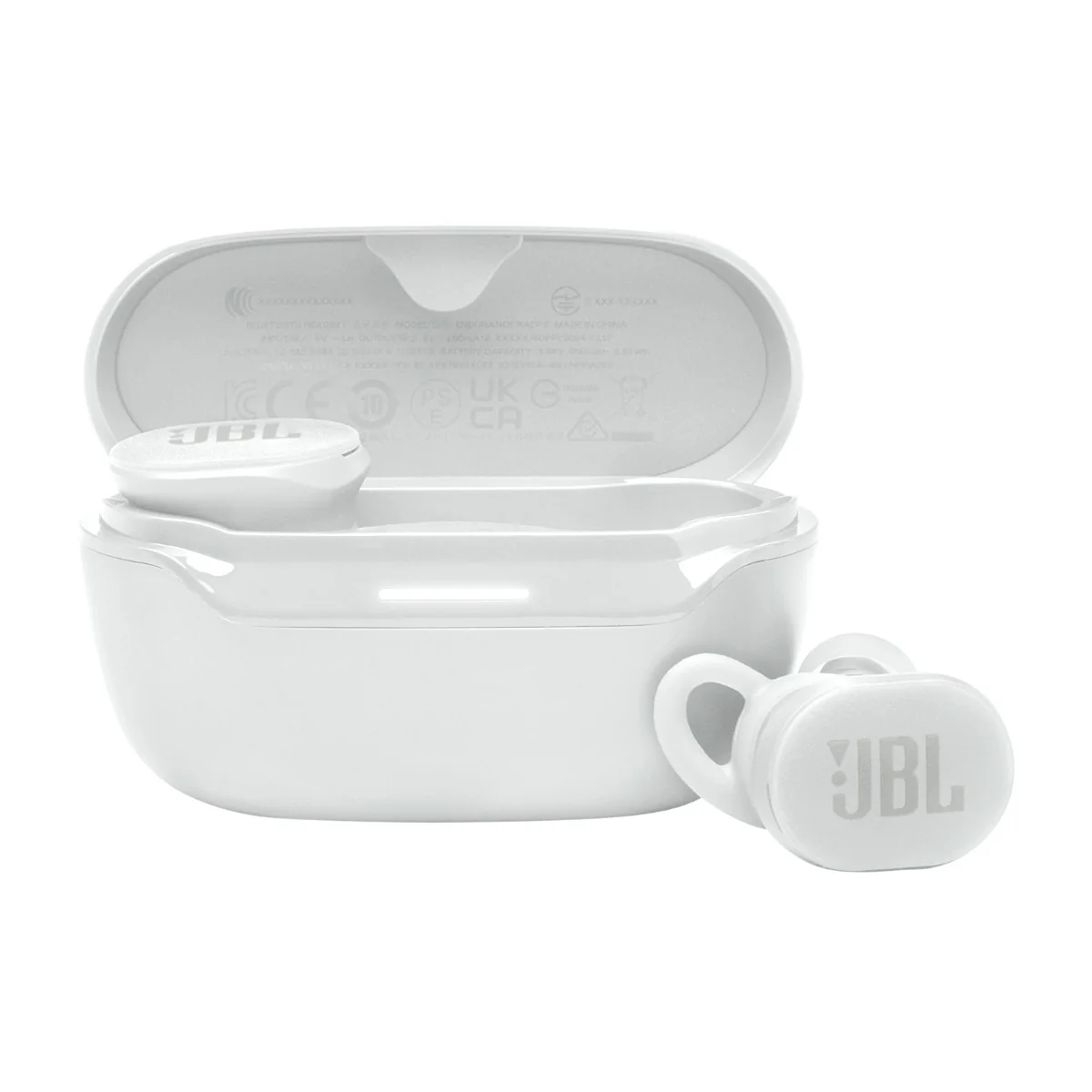 JBL Endurance Race 2 True Wireless -urheilukuulokkeet, valkoinen