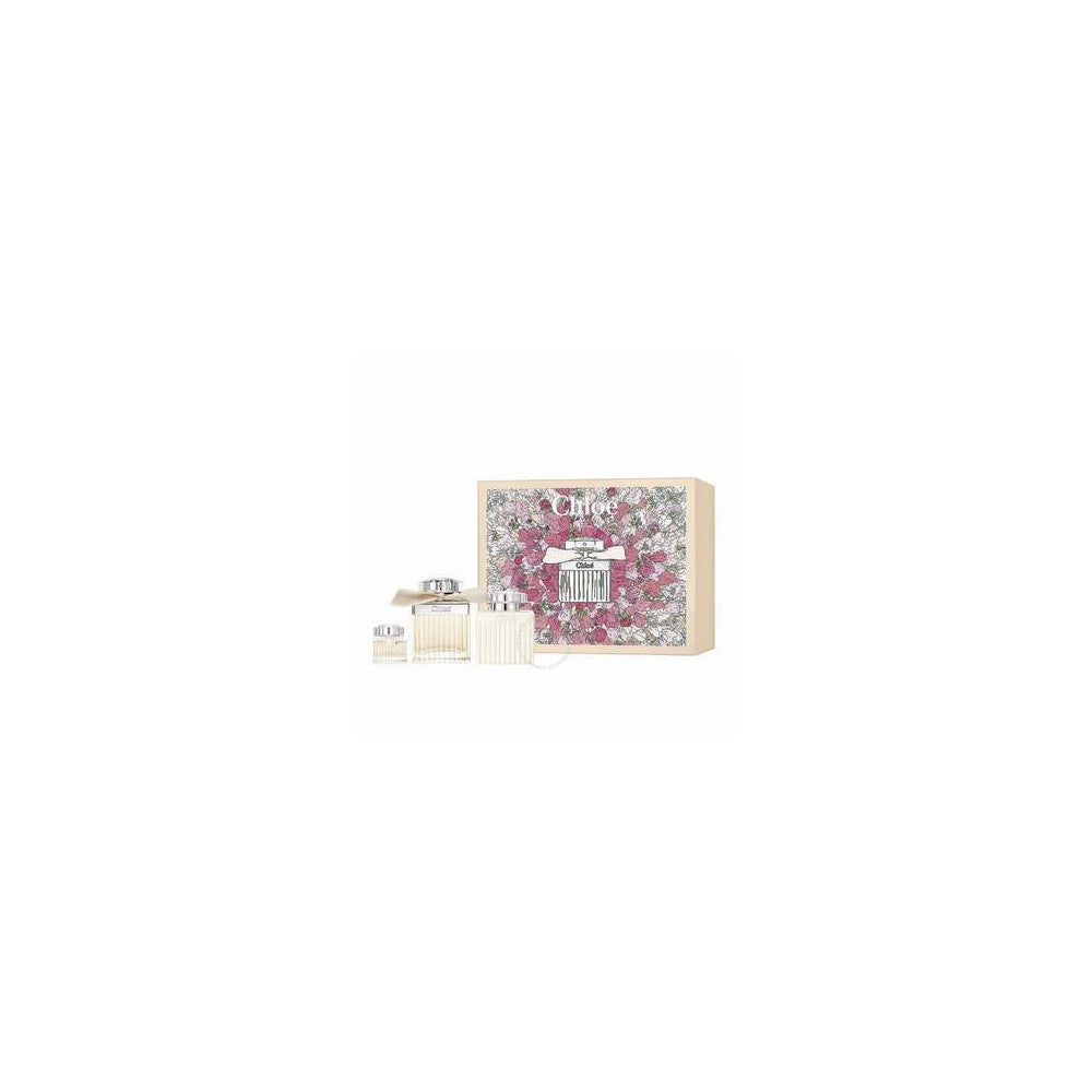 Chloé Lahjapakkausidea Chloe eau de parfum 75 ml vartalovoide 100 ml ja Chloé Chloé miniatyyri eau de parfum 5 ml - 75 ml