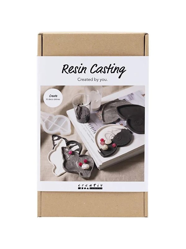 Creativ Company Craft Kit Resin Casting Conch - Black/White