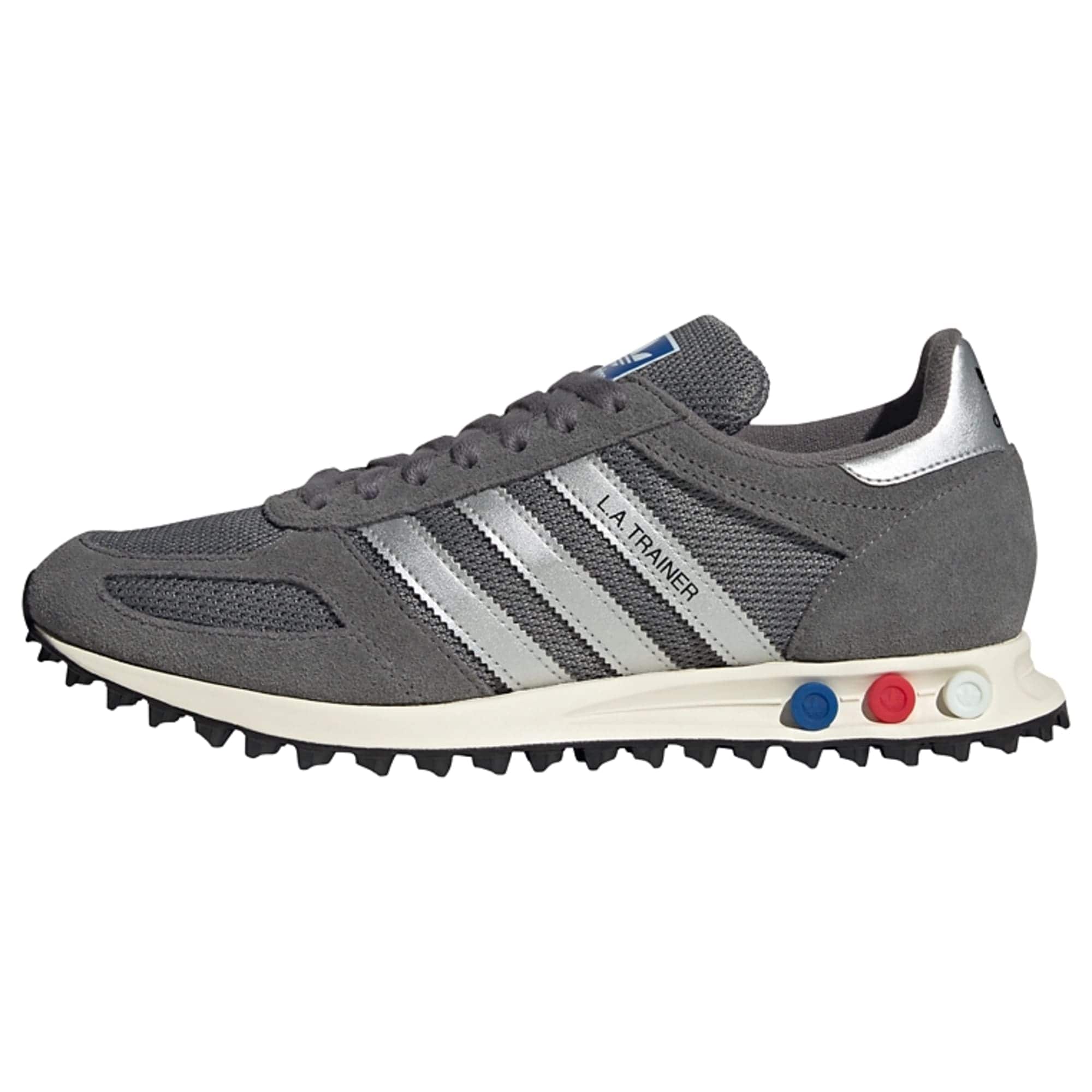 ADIDAS ORIGINALS Matalavartiset tennarit 'LA Trainer OG' tummanharmaa / hopea