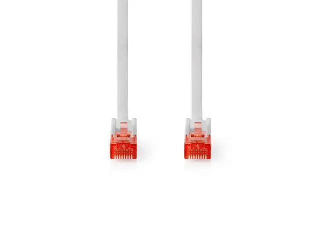CAT6 Verkkokaapeli | RJ45 uros | RJ45 uros | U/UTP | 3.00 m | Pyöreä | PVC | Valkoinen | Kirjekuori