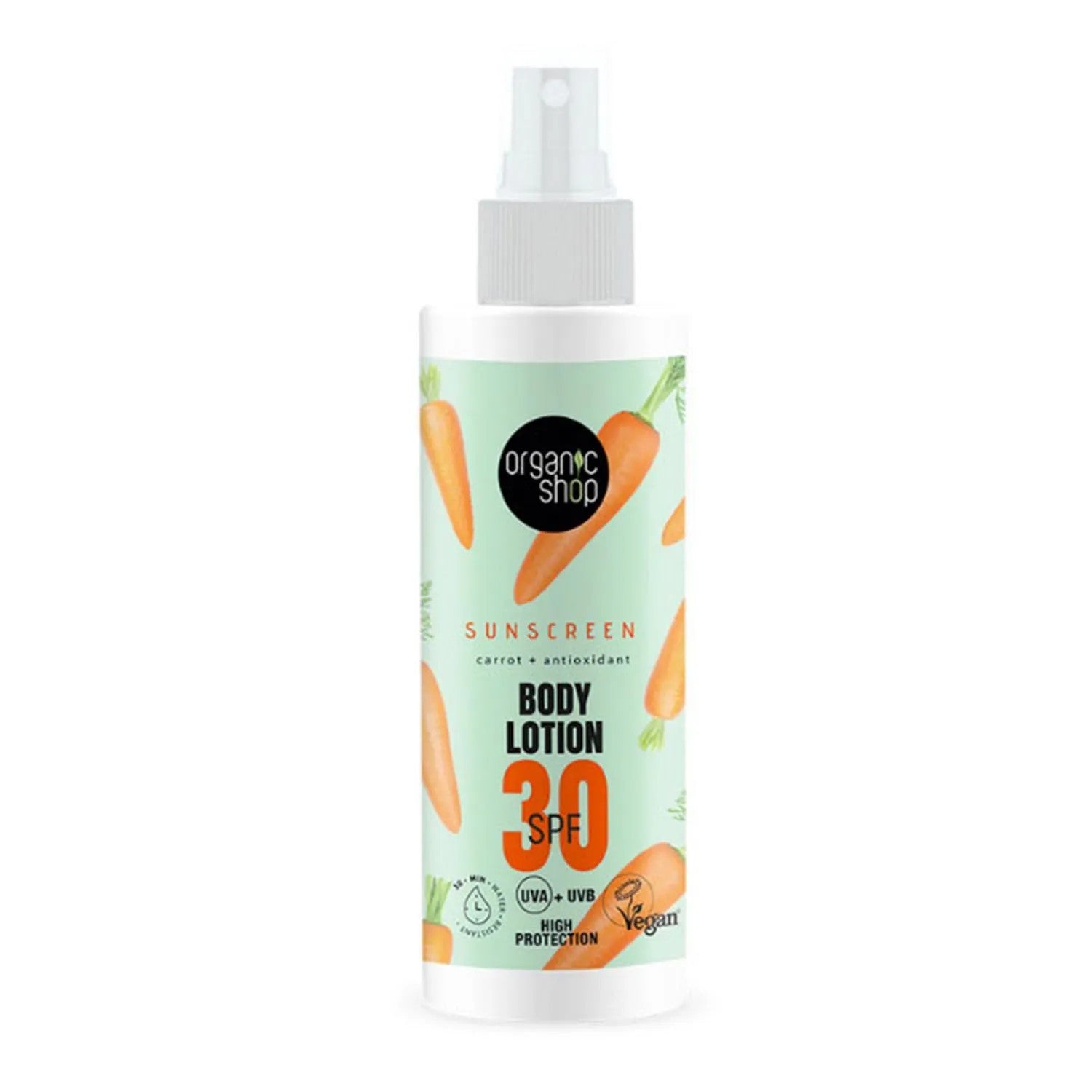 Organic Shop Porkkana Body Lotion Spf30 150ml