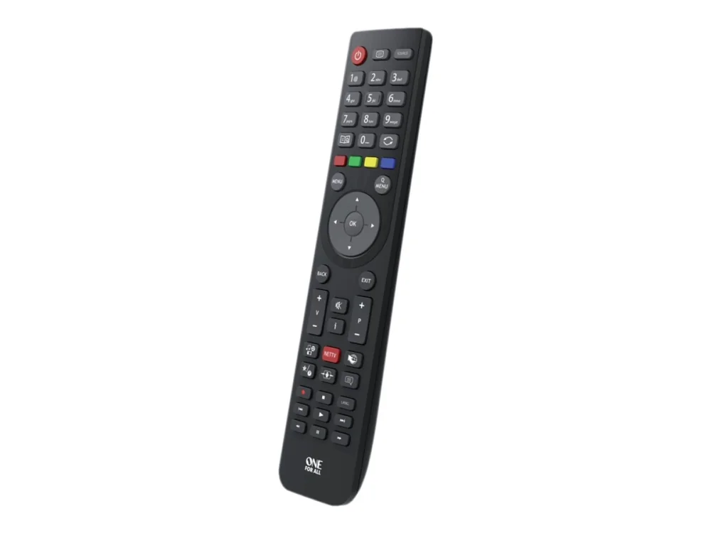 One For All TV Replacement Remotes Telefunken-television vaihtokaukosäädin, TV, IR Langaton, Painikkeiden painaminen, Musta