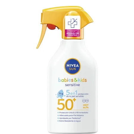 Nivea Sun Babies & Kids Sensitive 5-in-1 Spray aurinkosuojasuihke SPF50+ 270 ml