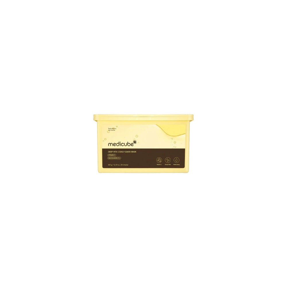 Medicube Deep Vita C Maschera -setti Kirkastava kangasnaamio kasvoille 30 kappaletta 350 g