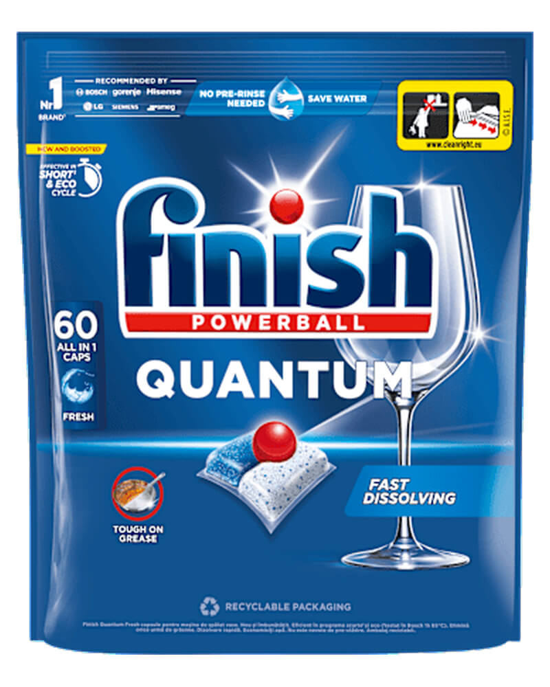 Finish Powerball Quantum Dishwasher Tablets - 60 kpl