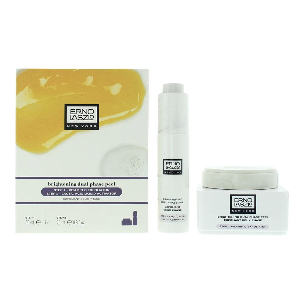 Erno laszlo Set Erno Laszlo: Vaihe 1 Polymaitohappoa sisältävä kuorintavoide 25 ml + Vaihe 2 Maitohappoa sisältävä kasvoseerumi, joka silottaa helläva