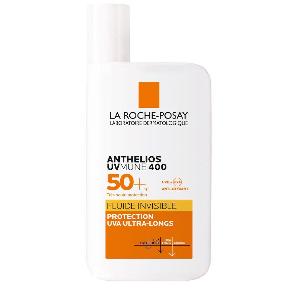 La Roche-Posay Anthelios Invisible Fluid Uvmune 400 hajuvedellä Spf50+ 50ml