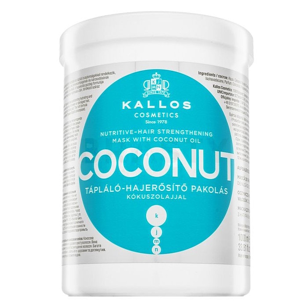 Kallos kookosta ravitseva vahvistava hiusnaamio 1000 ml