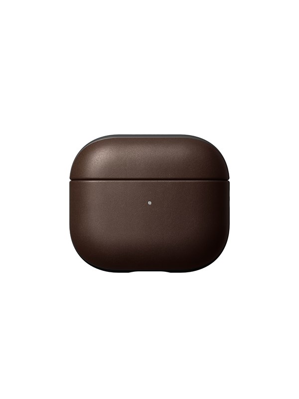 Nomad NM01001485 nahkakotelo Apple AirPods 3:lle - tummanruskea
