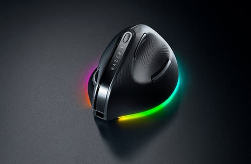Razer Pro Click V2 - Vertical Edition - Pelihiiri - Optinen - 8 painiketta - Musta RGB-valolla