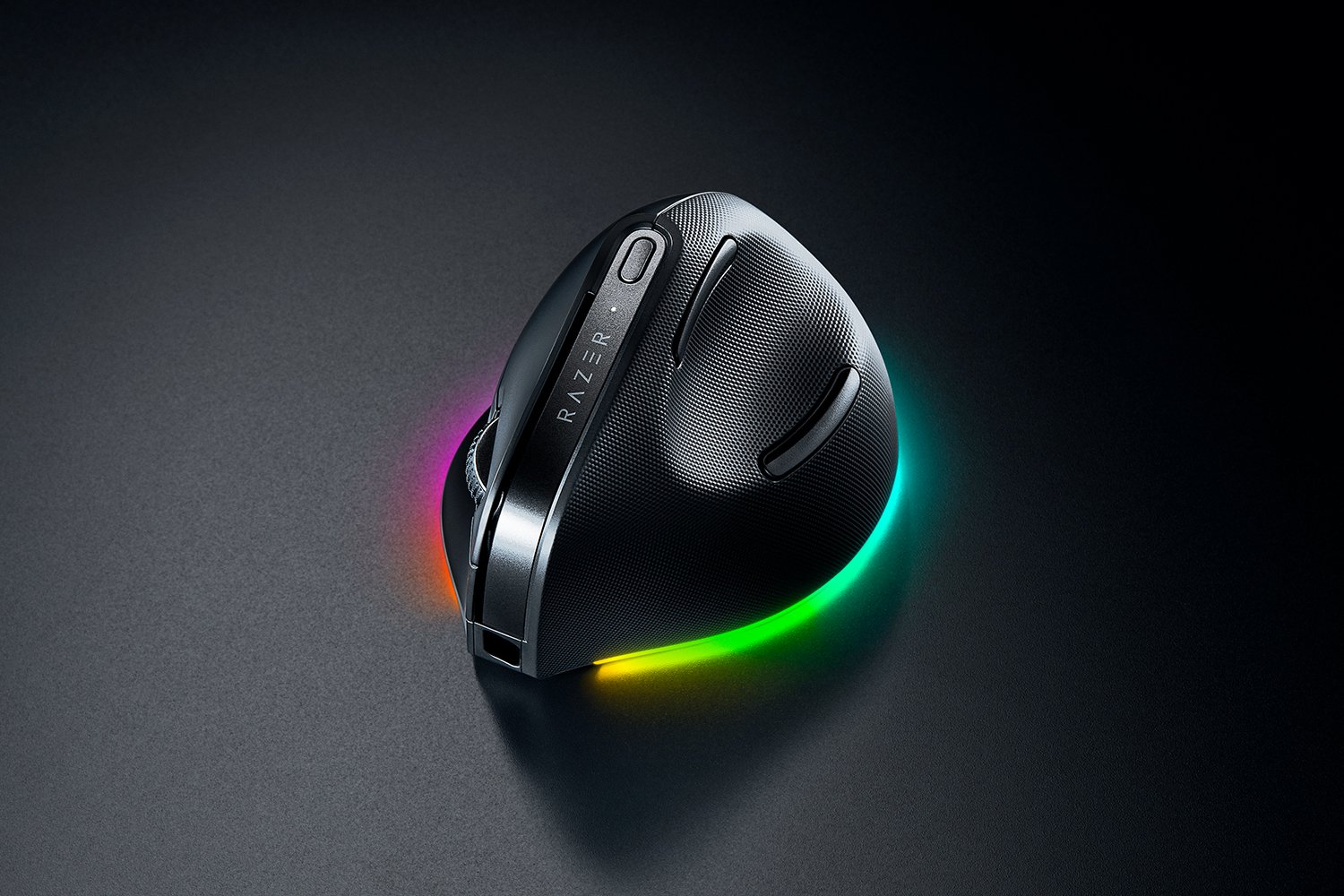 Razer Pro Click V2 - Vertical Edition - Pelihiiri - Optinen - 8 painiketta - Musta RGB-valolla