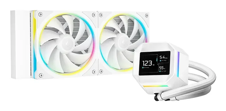 DeepCool LM240 WH 240mm ARGB -nestejäähdytin, valkoinen