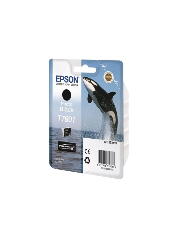 Epson Muste Kuva Musta T7601