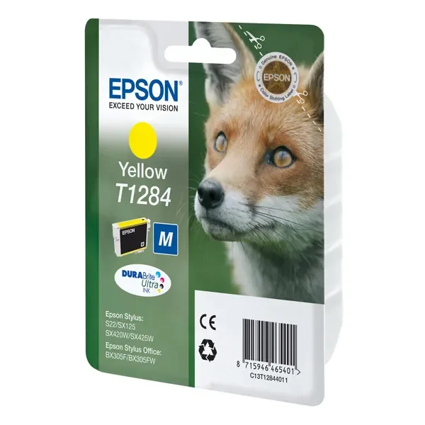 Epson T1284-mustekasetti, 3.5 ml, keltainen