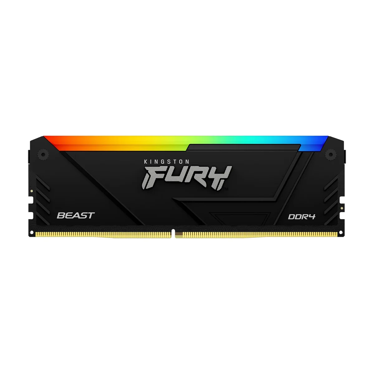 Kingston FURY Beast RGB DDR4-3200 - 16GB - CL16 - Single Channel (1 pcs) - Intel XMP - Musta