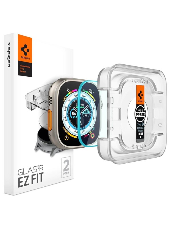 Spigen Glass tR EZ Fit 2 Pack - Apple Watch Ultra 3/2/1