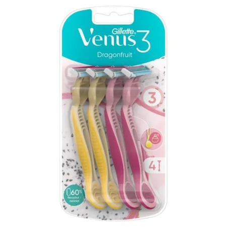 Gillette Venus 3 Dragon Fruit Kertakäyttöiset Höylät – 4 kpl
