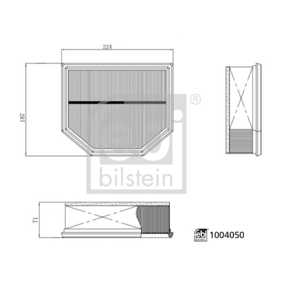 Ilmansuodatin FEBI BILSTEIN 1004050