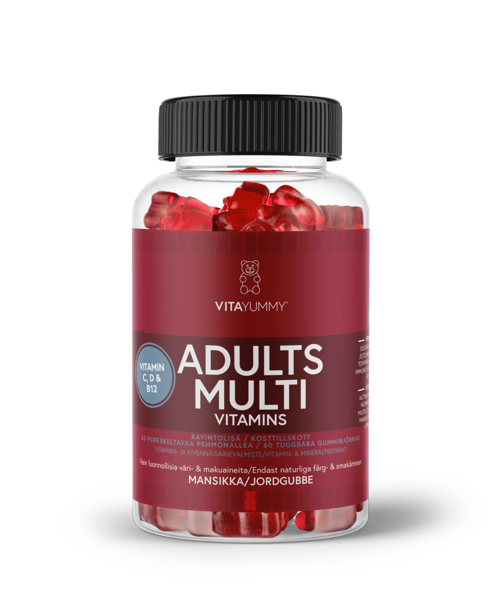 VitaYummy Adults Multi Strawberry monivitamiini 60 kpl