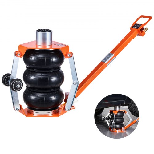 VEVOR Air Jack, 3 Ton Triple Bag Air Jack, Airbag with Support Rod, Lift Up to 470 mm with Heightened Column & Adjustable Handle, 1-6 s Fast Lifting Pneumatic for Cars, SUVs, Pickup Trucks Repair