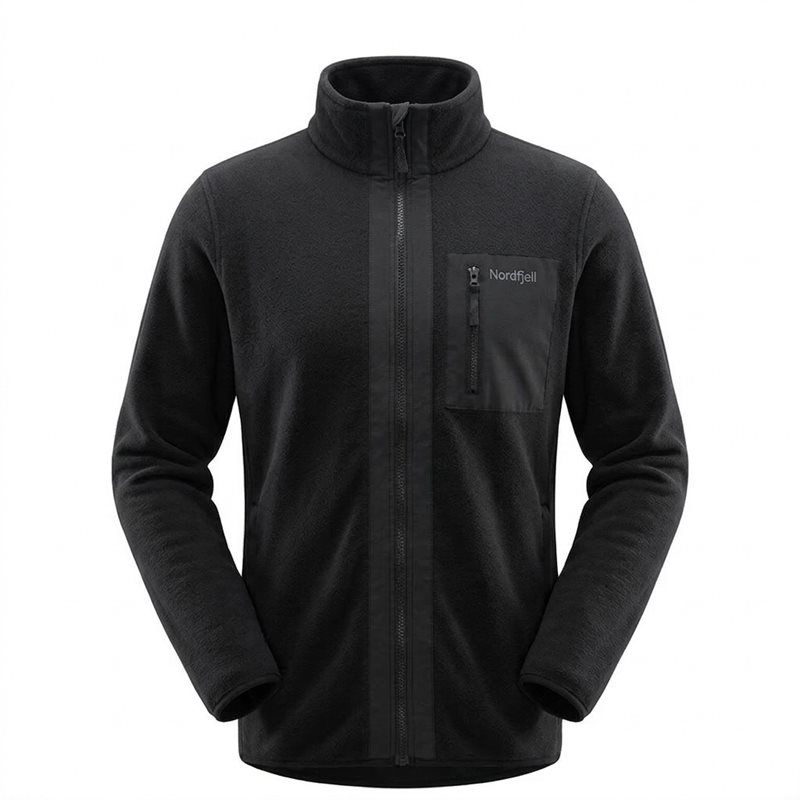 Nordfjell The FZ Fleece Jacket Men Black - XXL