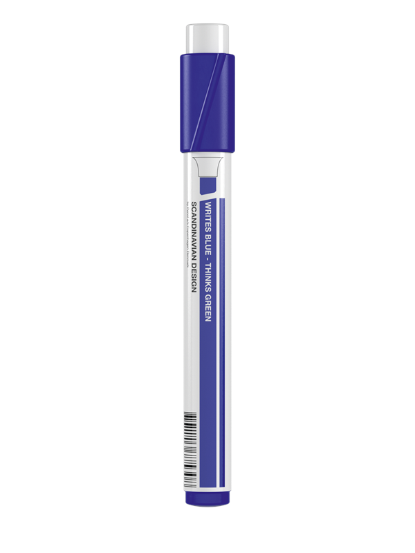 Penol marker Sininen chisel point