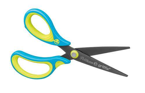 Pelikan Scissors SC1BLS NeFrBlue left point1 pcs. on rivetcard