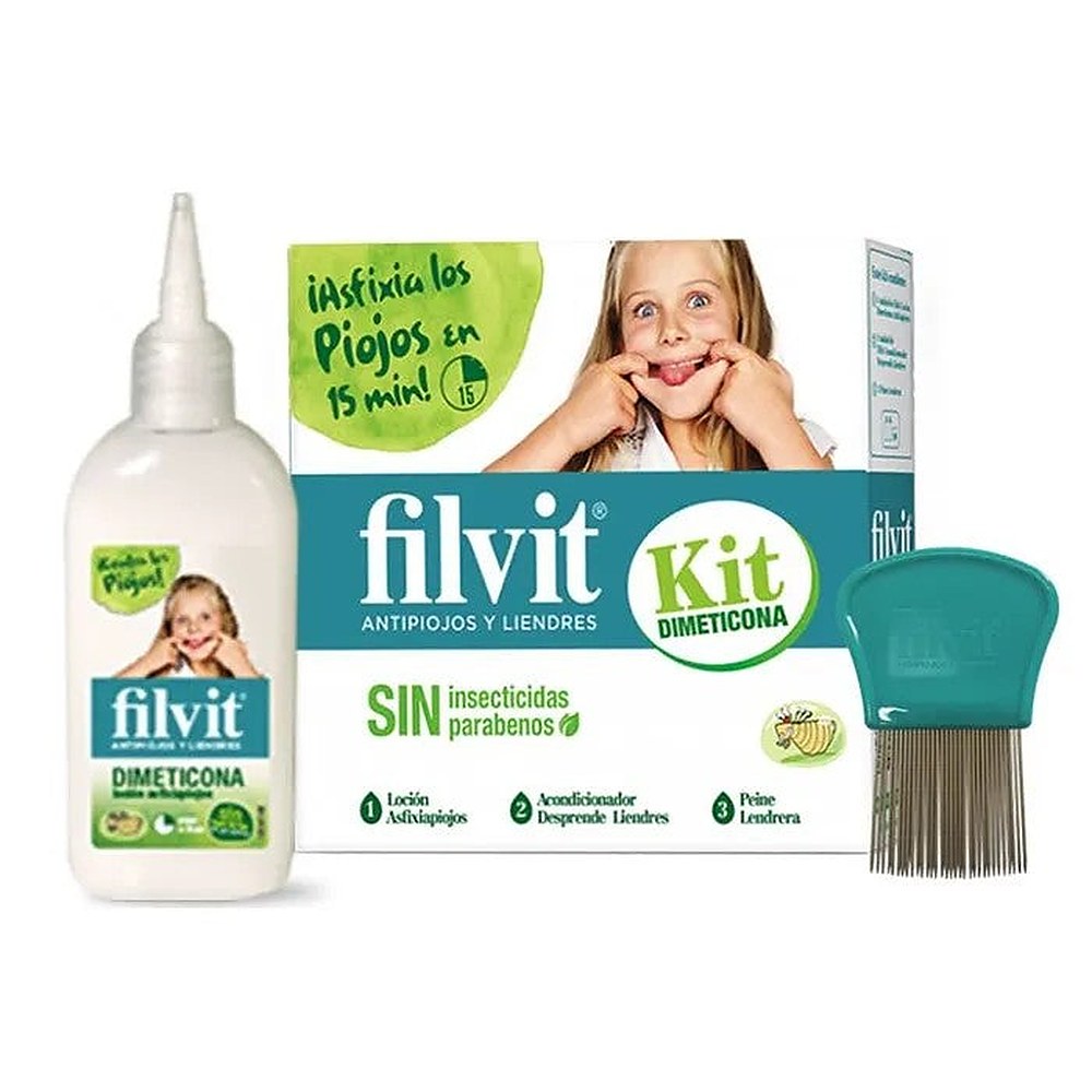 Filvit Dimethicone Anti-Lice Lotion 125 ml, 3 kpl