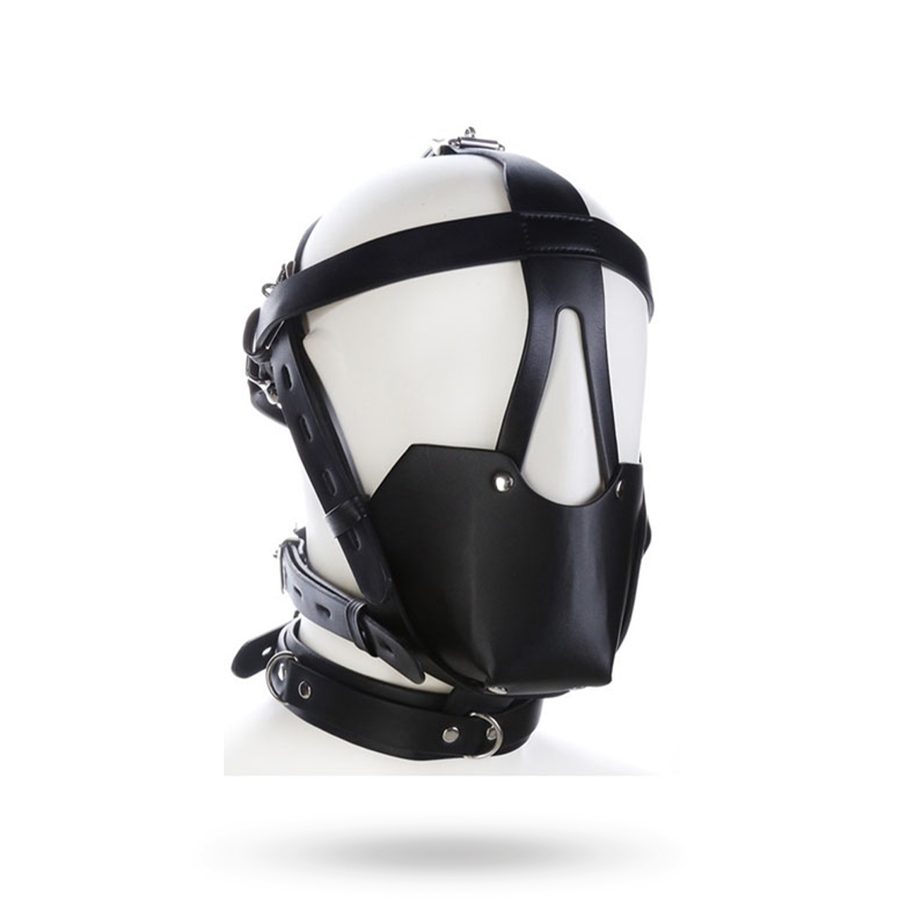 SM Harness Head Muzzle Black Suukapula valjailla