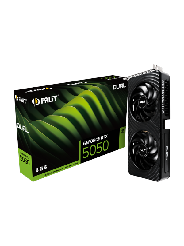 Palit GeForce RTX 5050 DUAL - 8GB GDDR6 RAM - Näytönohjaimet