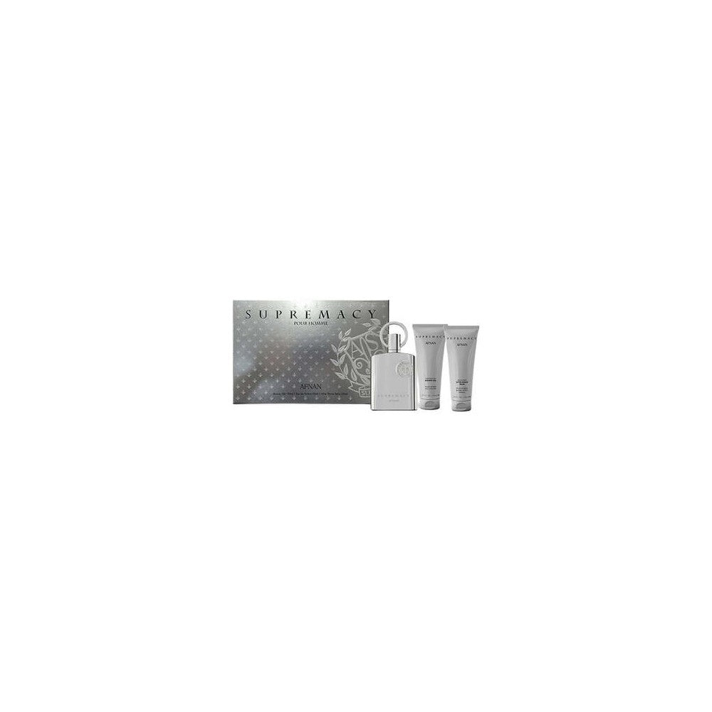 Afnan Supremacy Silver - EDP 100 ml + suihkugeeli 100 ml + partavesi balsami 100 ml