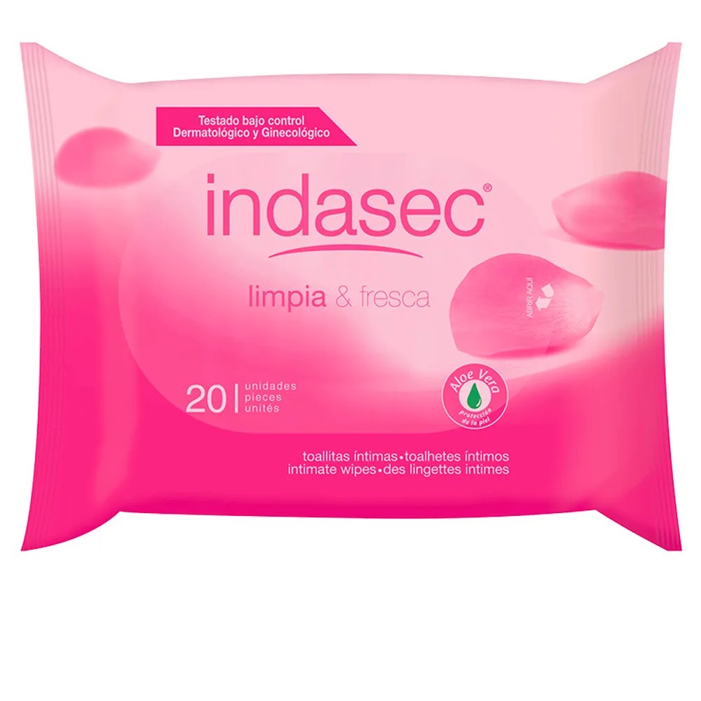 Indasec Clean and Fresh Intiimipyyhkeet 20 yksikköä