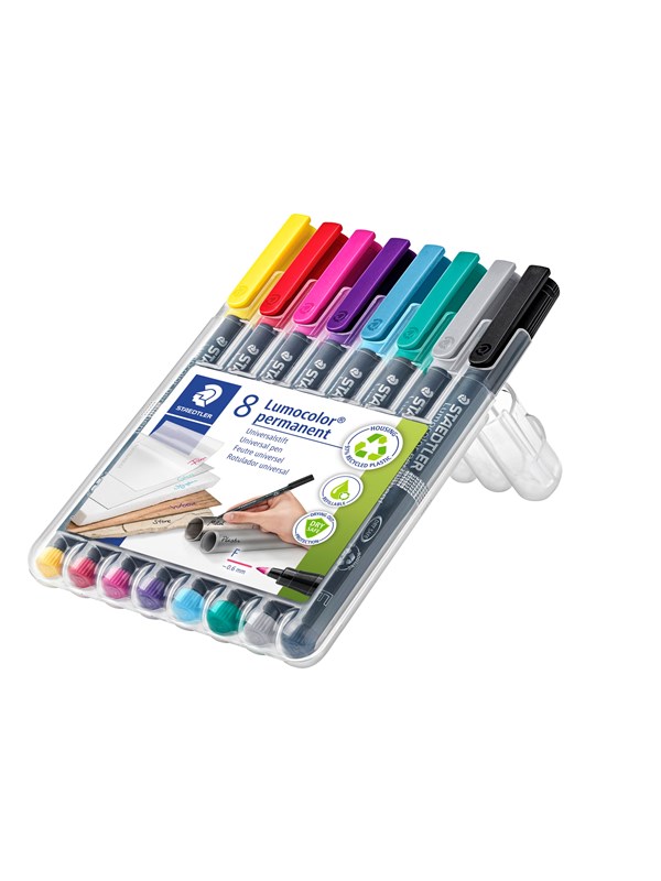 Staedtler Yleiskynä Lumocolor perm F 8 kpl