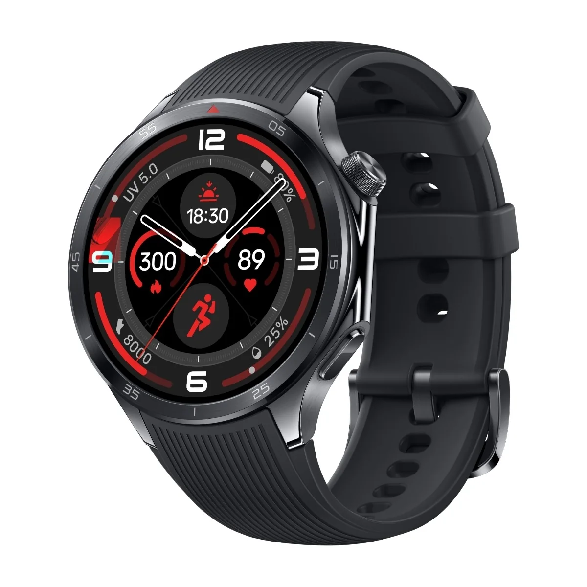 OnePlus Watch 3 Titanium -älykello, Obsidian Black