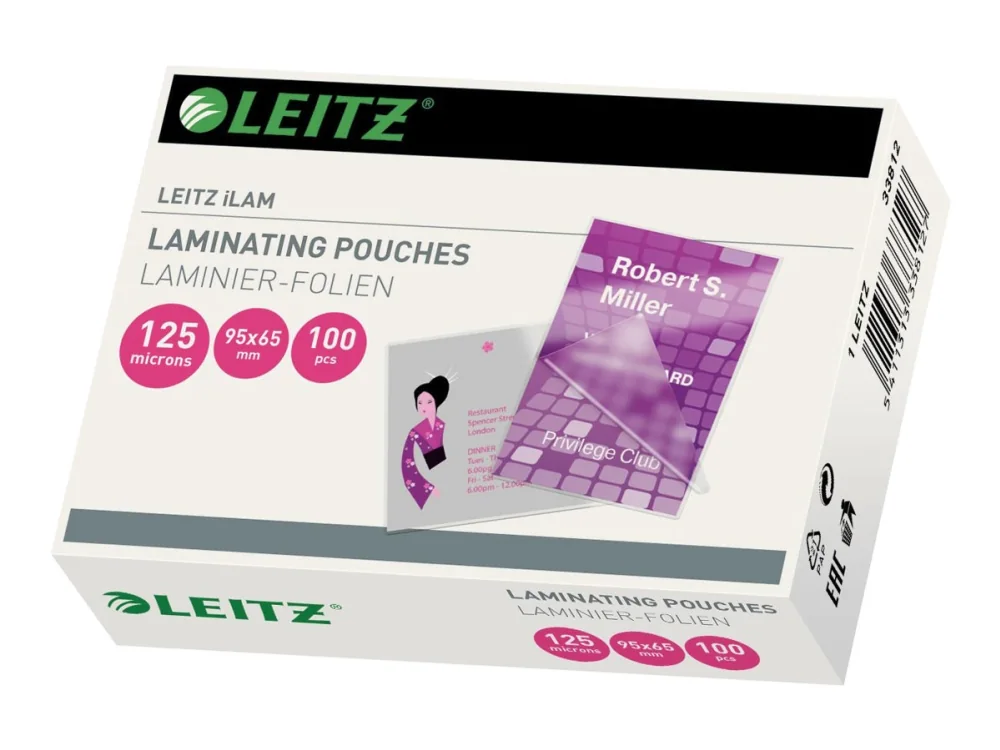 Leitz - 100 - 65 x 95 mm - lamination pouches