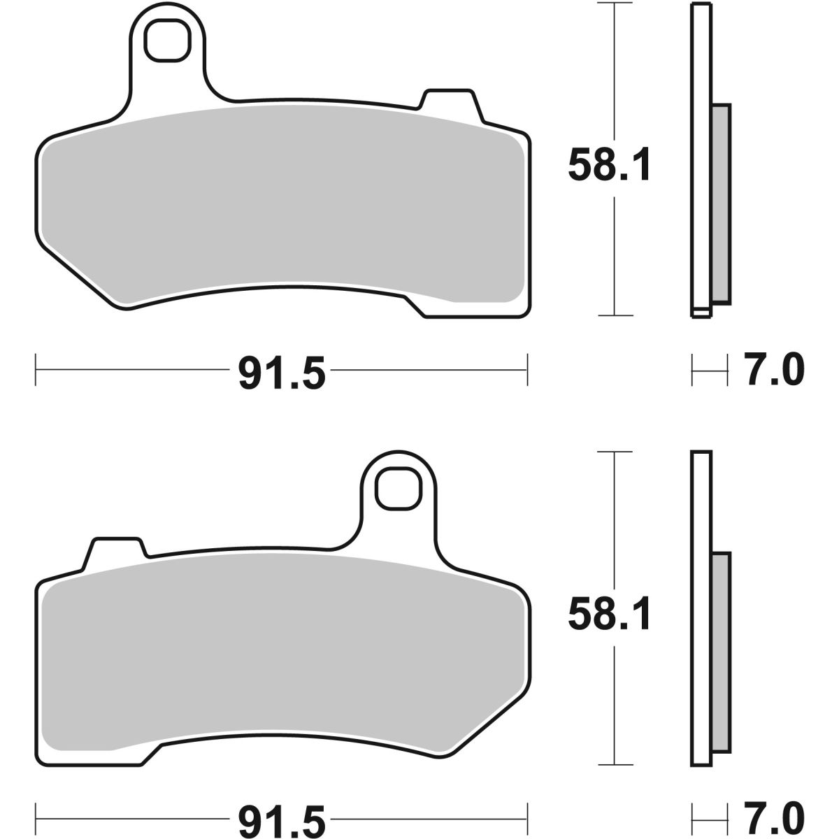 Jarrupalat, levyjarru BREMBO 07HD17SP