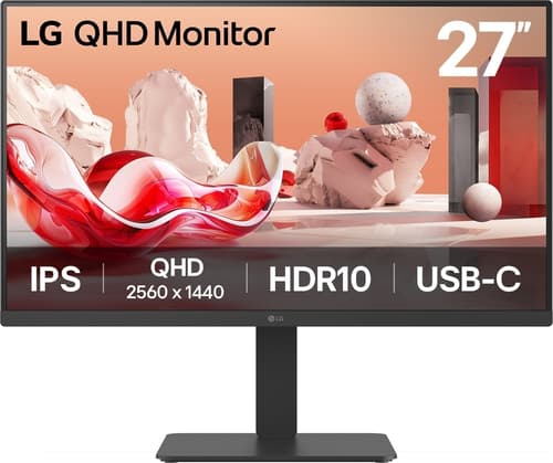 LG 27BA65QB-B 27" QHD, IPS -näyttö, USB-C hub