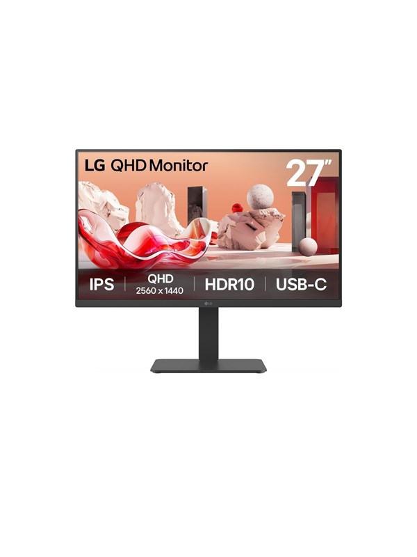 LG 27BA65QB-B 27" QHD, IPS -näyttö, USB-C hub
