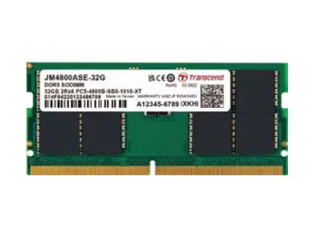 Transcend JetRAM - DDR5 - module - 16 GB - SO-DIMM 262-pin - 4800 MHz / PC5-38400 - Puskuroimaton